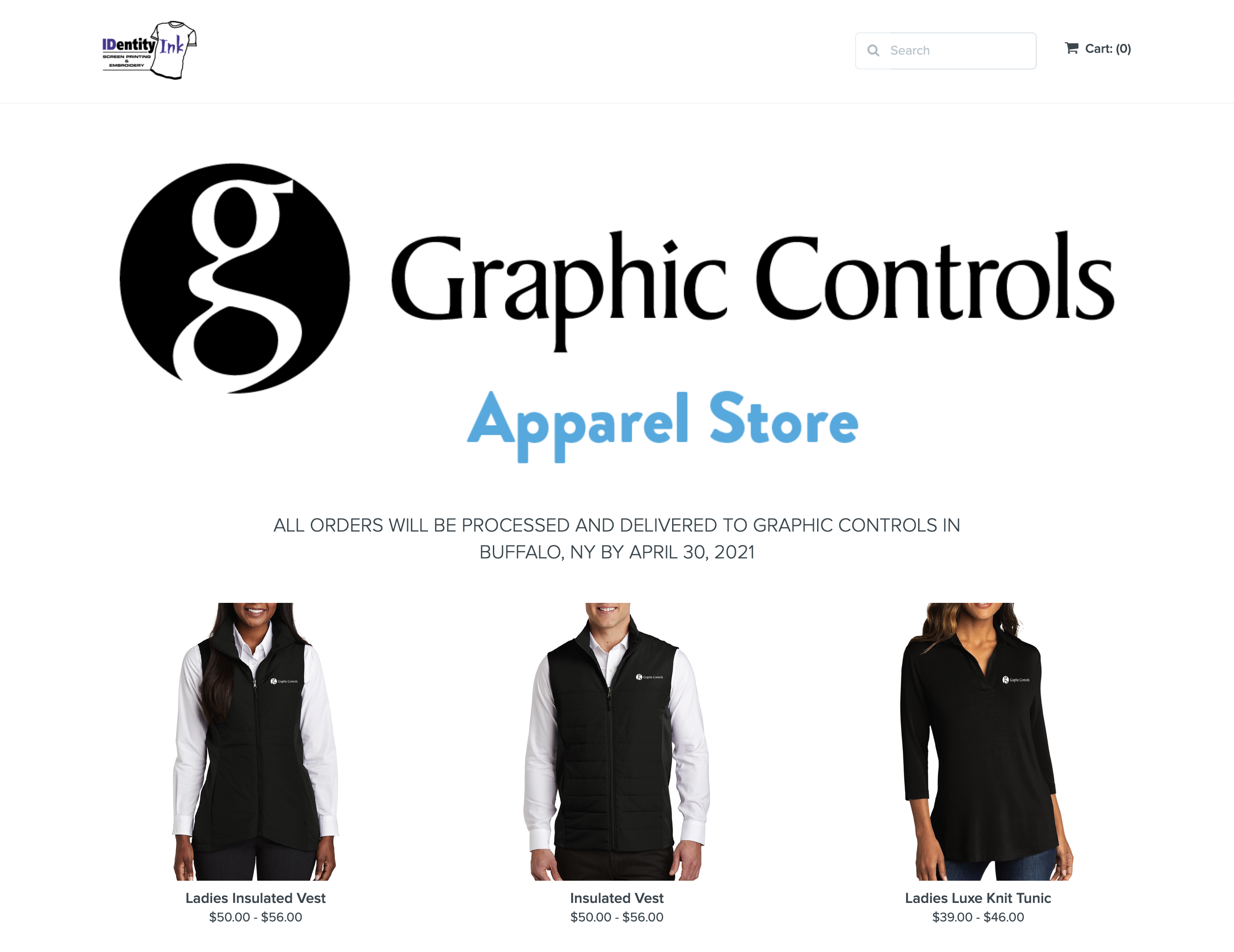 Graphic Controls Apparel Store